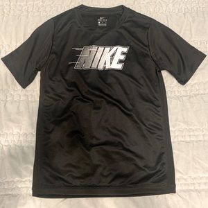 Nike Dri-Fit Black T-shirt Top Short-sleeved Black Boys XL